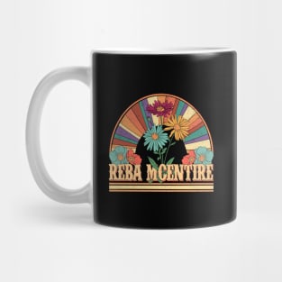 Reba Flowers Name McEntire Personalized Gifts Retro Style Mug